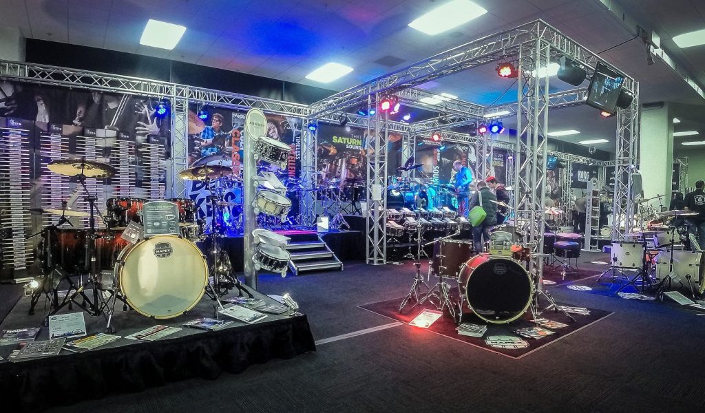 Korg drum show exhibition rental and build