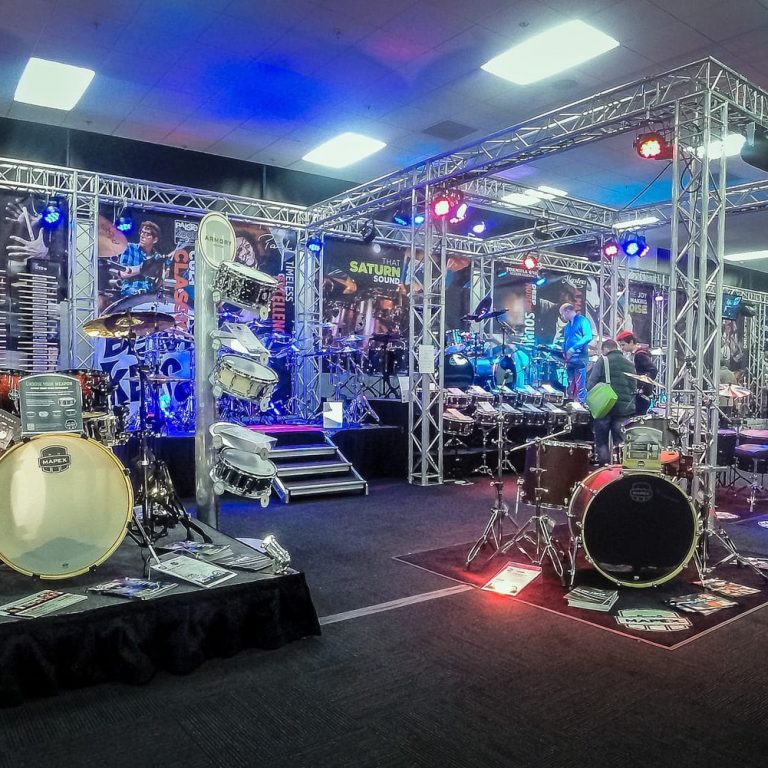 Korg drum show exhibition rental and build