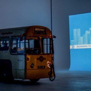 Projection on Bus London