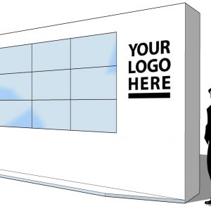 3x3 Video Wall with Custom Surround
