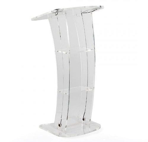 lectern clear acrylic hire