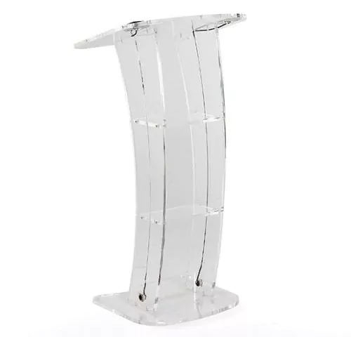 lectern clear acrylic hire