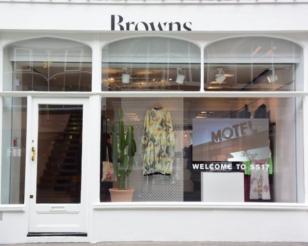 retail shop window projection