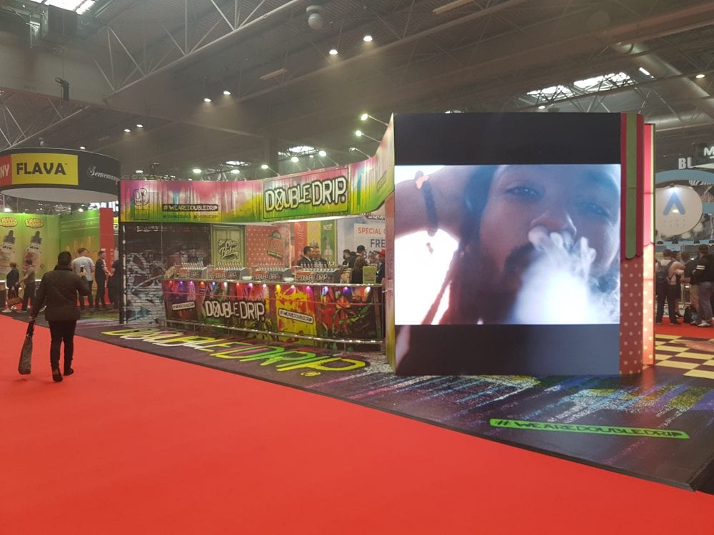 LED Wall and LEDskin for Vape show for Core exhibitions