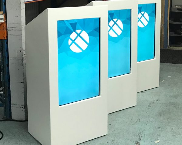 Digital Lecterns with built in screens.