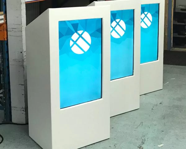 Digital Lecterns with built in screens.