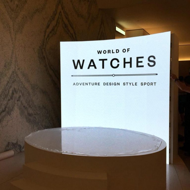 Harrods Watch launch using Curved LED