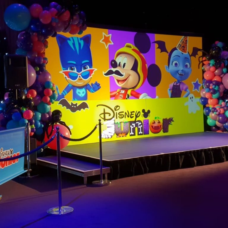 Disney Junior stage projection