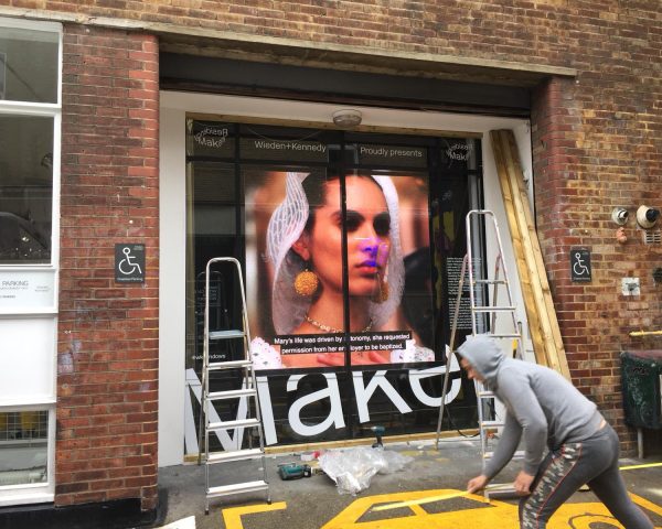 Wieden+Kennedy Agancy Window display
