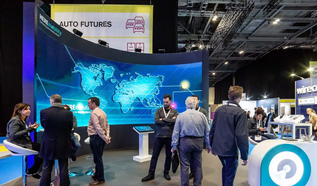 Exhibition Design & Build using Curved LED screens