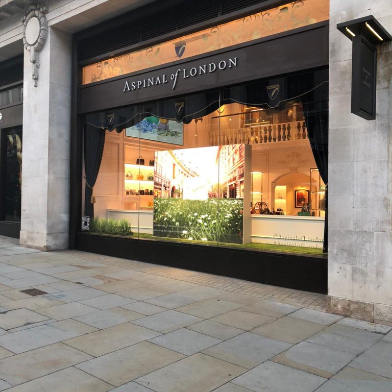 Aspinal London LED Screen Retail Window