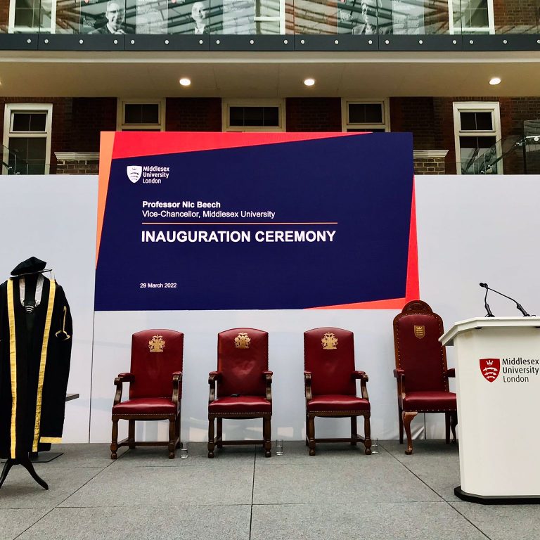 Middlesex University Stage with LED Screen
