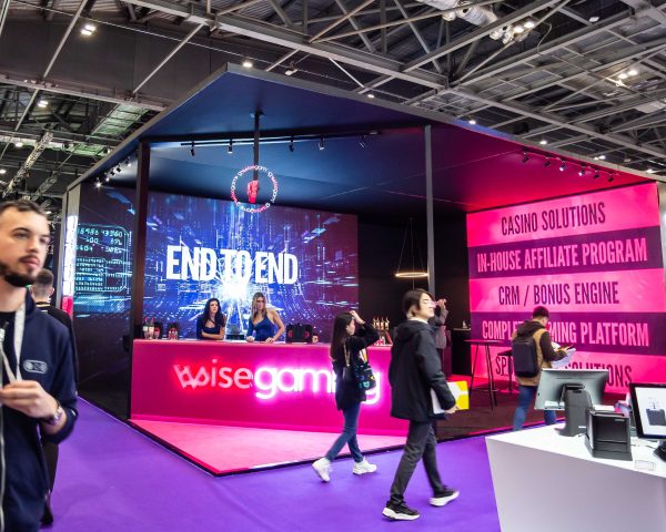 Exhibition stand with LED screen