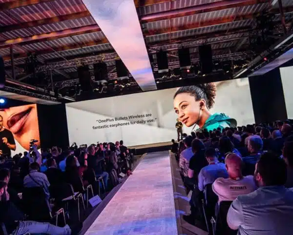 Conference and event production company using big LED screens