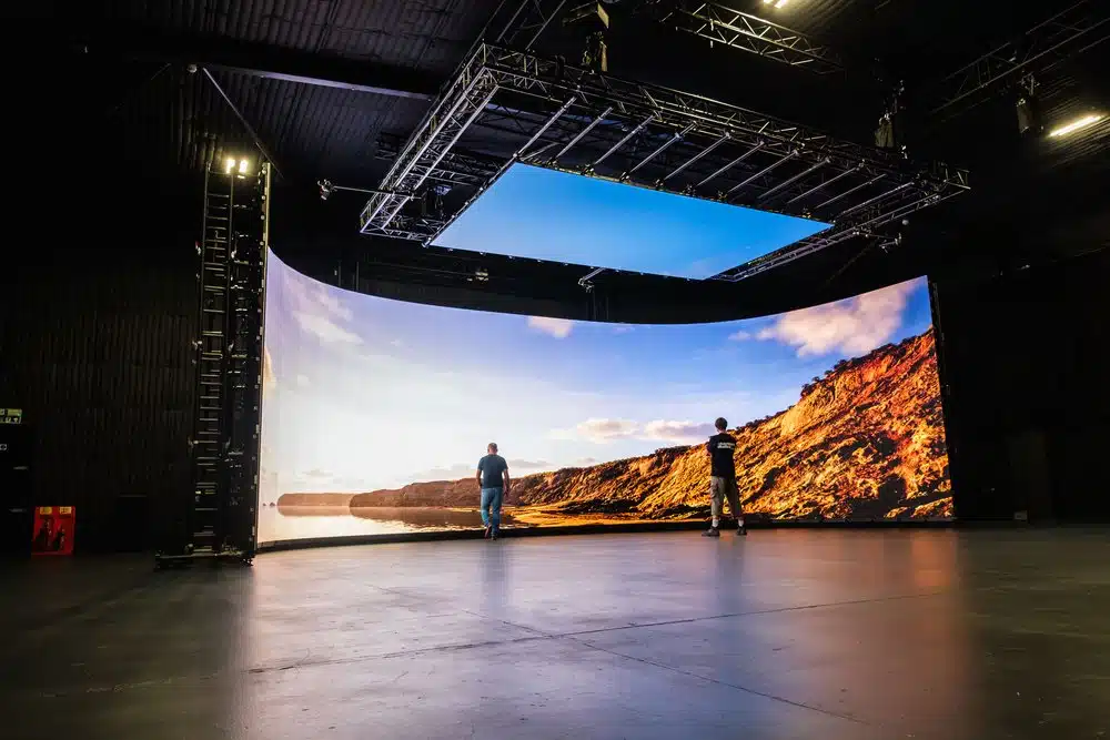 Virtual Production Studio with LED screen