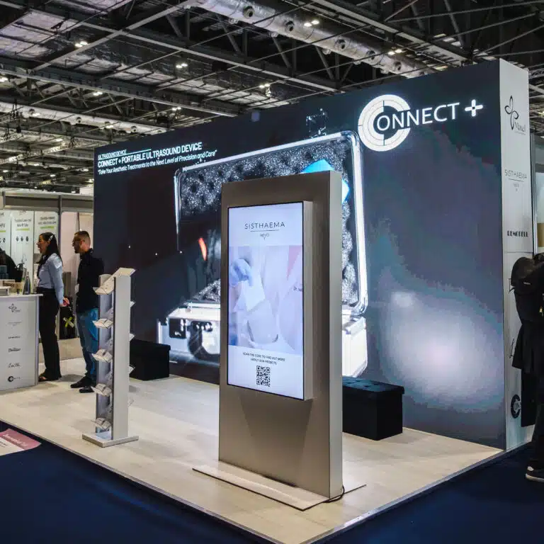 Exhibition stand screens
